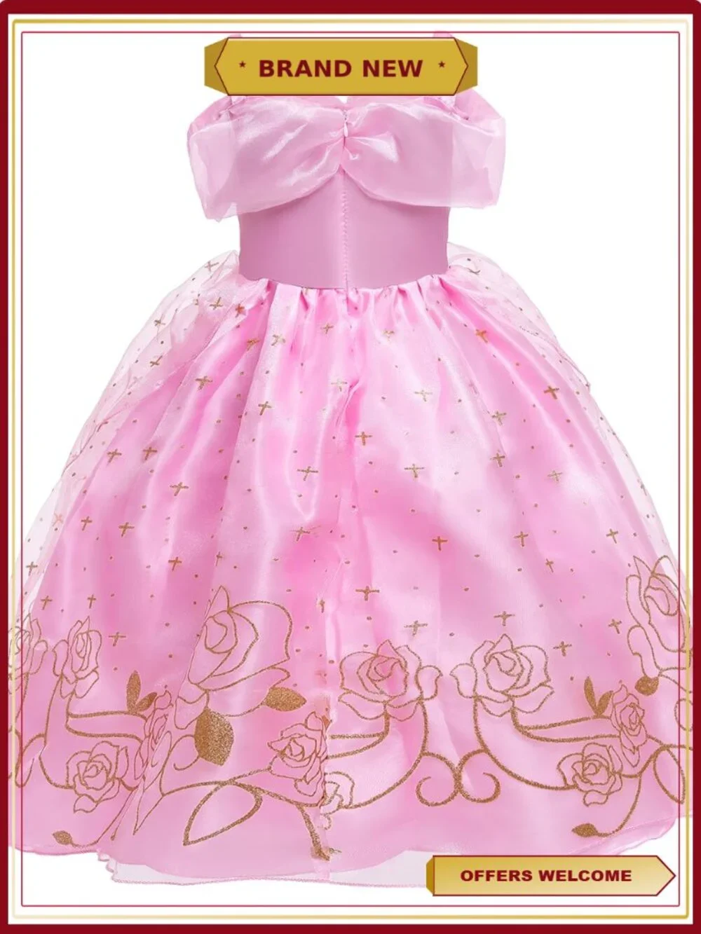 Girls Princess Dress Fairy Gemstone Birthday Party Costume